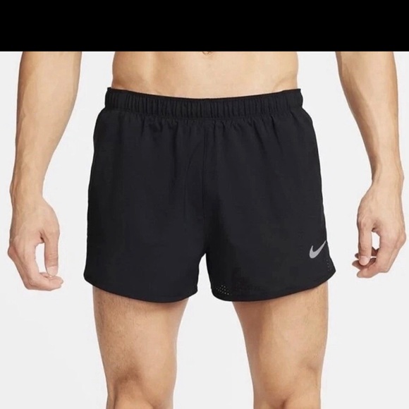 Nike Dri-Fit Men's Standard Fit 3” Brief-Lined Running Shorts Size XL Black Nwt - Picture 1 of 4